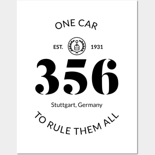 356 - One Car To Rule Them All - White Posters and Art